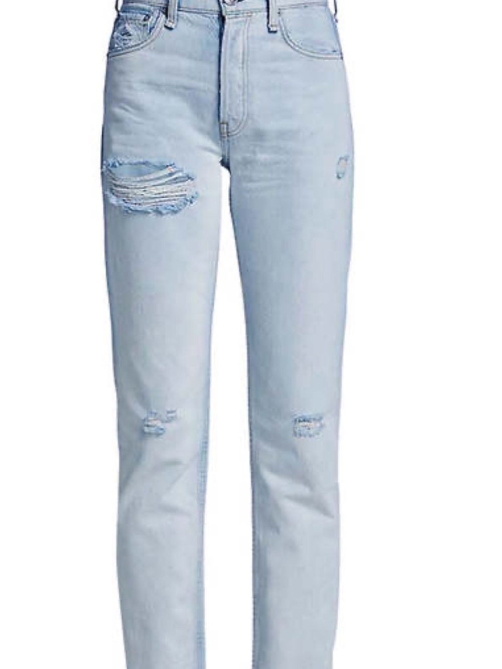 Light Blue Distressed High-Rise Women’s Jeans